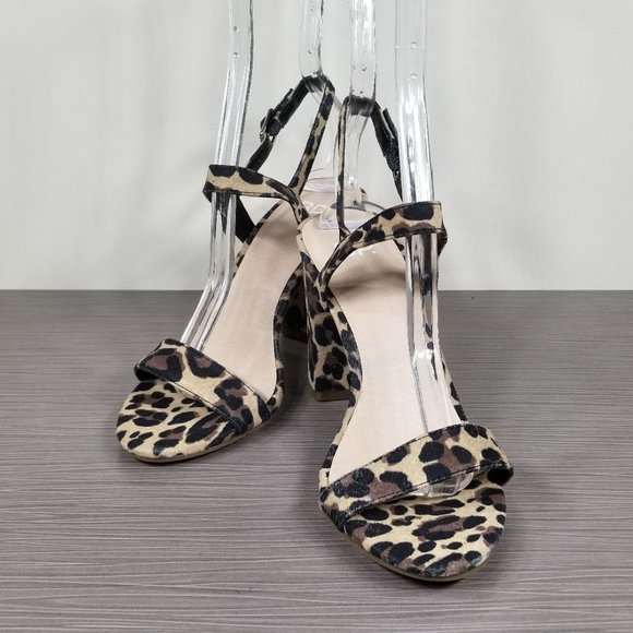 BP. Lula Slingback Sandal, Leopard Print, Womens Size 5 M - Picture 4 of 10